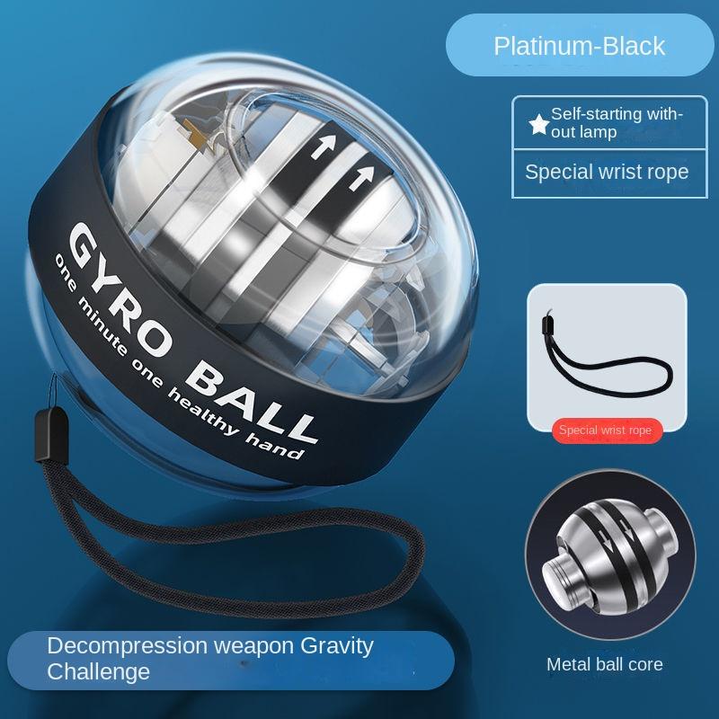 Wrist Ball Magnetic Luminous Colored Lights Hand-Muscle Developer Gyro Training Fitness Decompression Grip Strength Ball 6