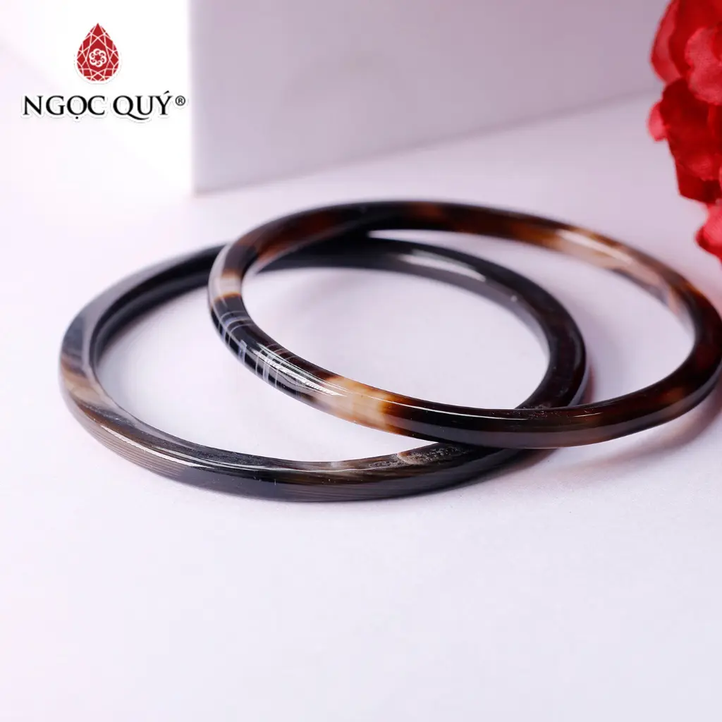 Vòng tay Mã Não tăm ni 50-54  - Ngọc Quý