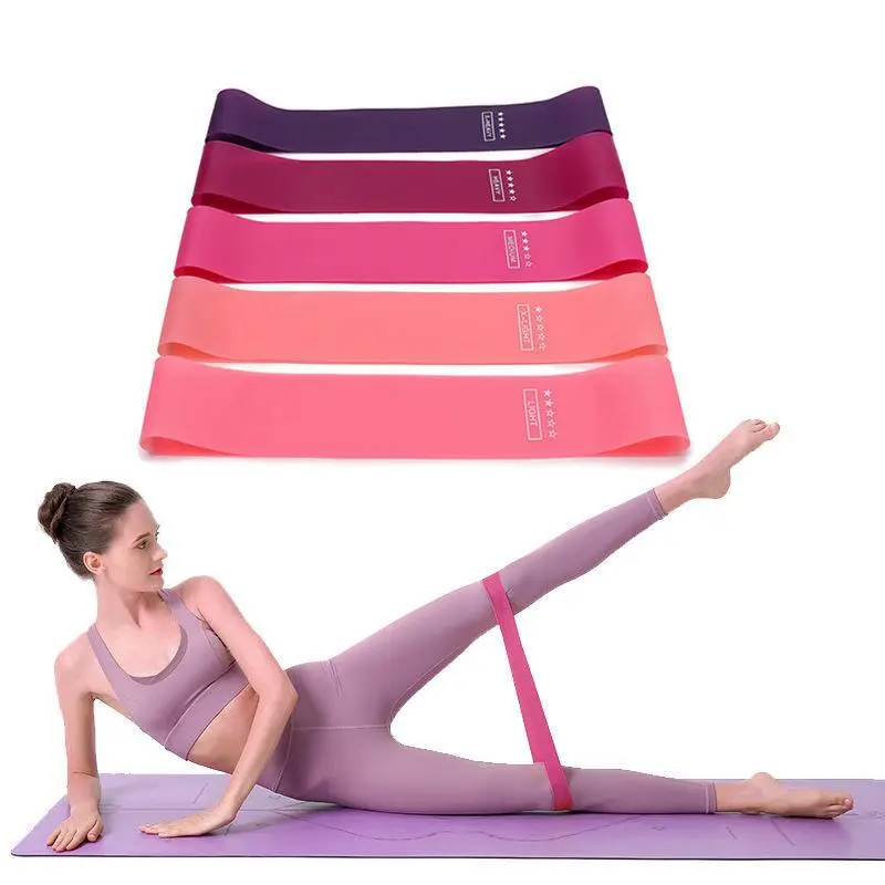 Bộ 5 Dây Kháng Lực Mini Band Cao Su Dây Đàn Hồi Dây Tập Gym Chân Mông Toàn Thân Tặng Kèm Túi Đựng Kute 5