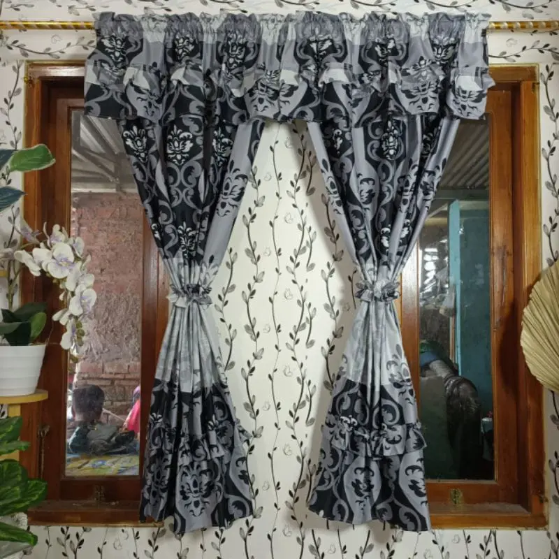 korden horden  Pintu  jendela minimalis gorden pendek korden serut ukuran 150x100 tirai  pintu tidak tembus pandang