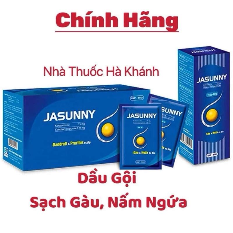 {Chính Hãng} Dầu Gội Đầu Jasunny - Sạch Gàu, Hết Ngứa, Khỏi Lo Nấm Da Đầu (Hộp 50gói và Tuýp 50g)