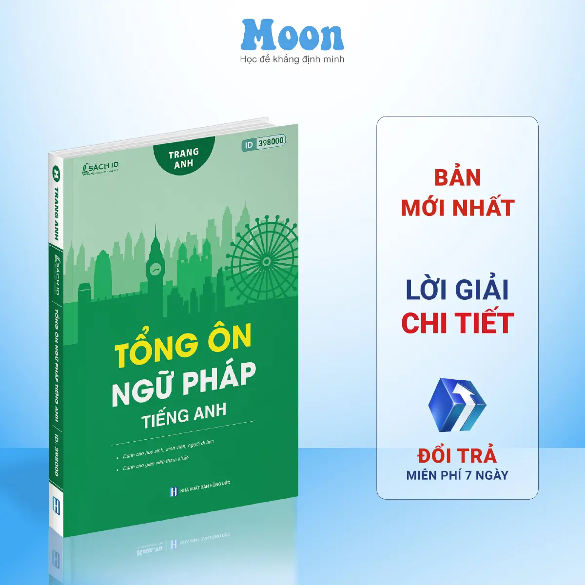 Sách tổng ôn ngữ pháp tiếng anh cô Trang Anh Moonbook