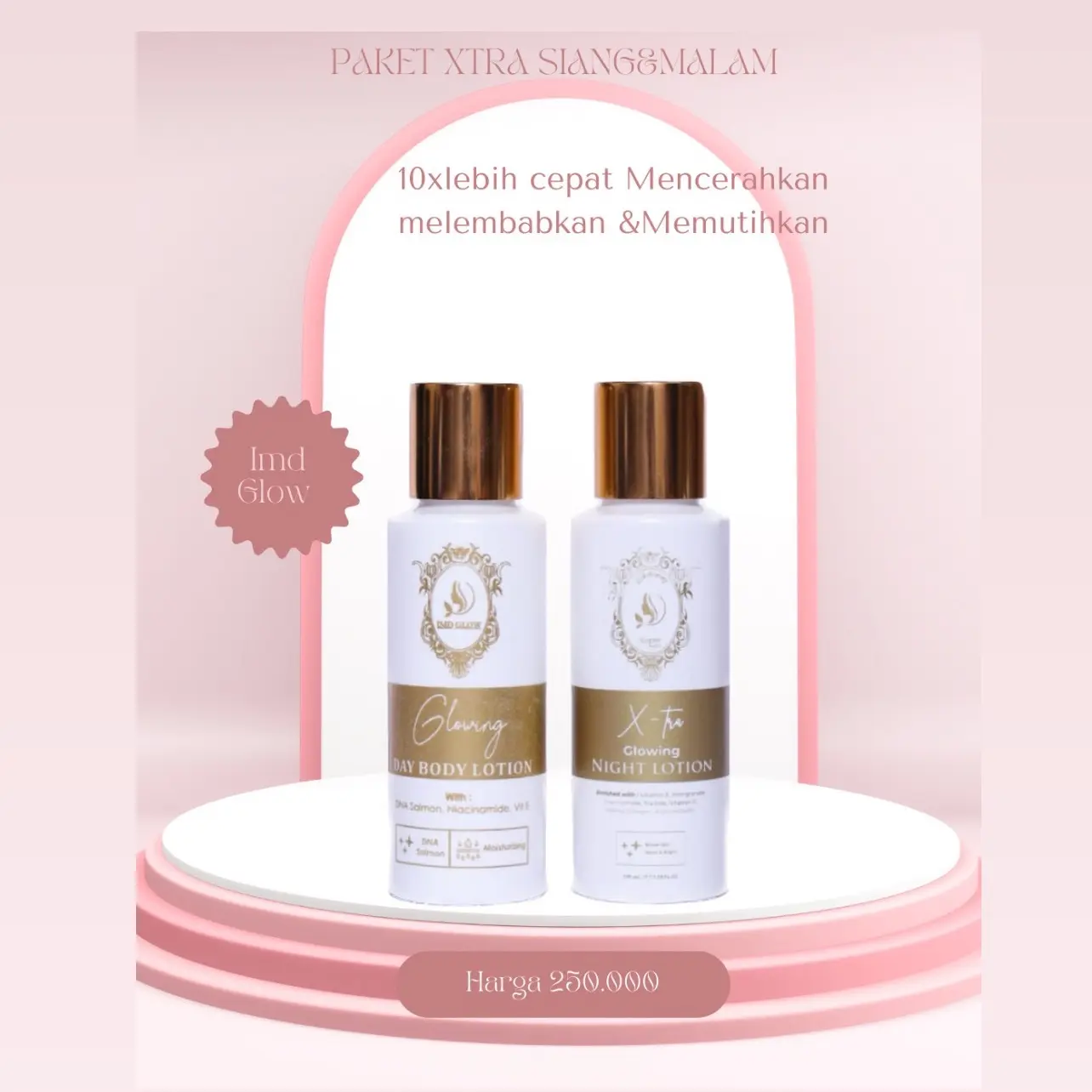 body lotion xtra (siang+Malam) Pemutihan