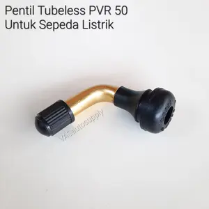 Pentil Tubeless Bengkok Sepeda Listrik PVR 50 1 biji