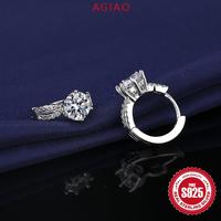 Gambar AGIAO S925 Perak Enam Cakar 1 Karat 5A Anting Zirkon Khusus Wanita Perhiasan Telinga Eropa Dan Amerika - 1 karat (6mm) dari A.GIAO.ID Kab. Gresik 4 Tokopedia