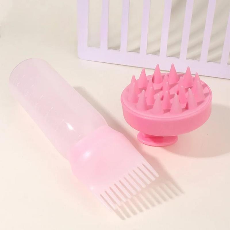 Product Introduction of 160ML Hair Dye Applicator Bottles Portable Hair Roots Massager Plastic Dyeing Shampoo Bottle Oil Comb Brush Hair Coloring Tools 14