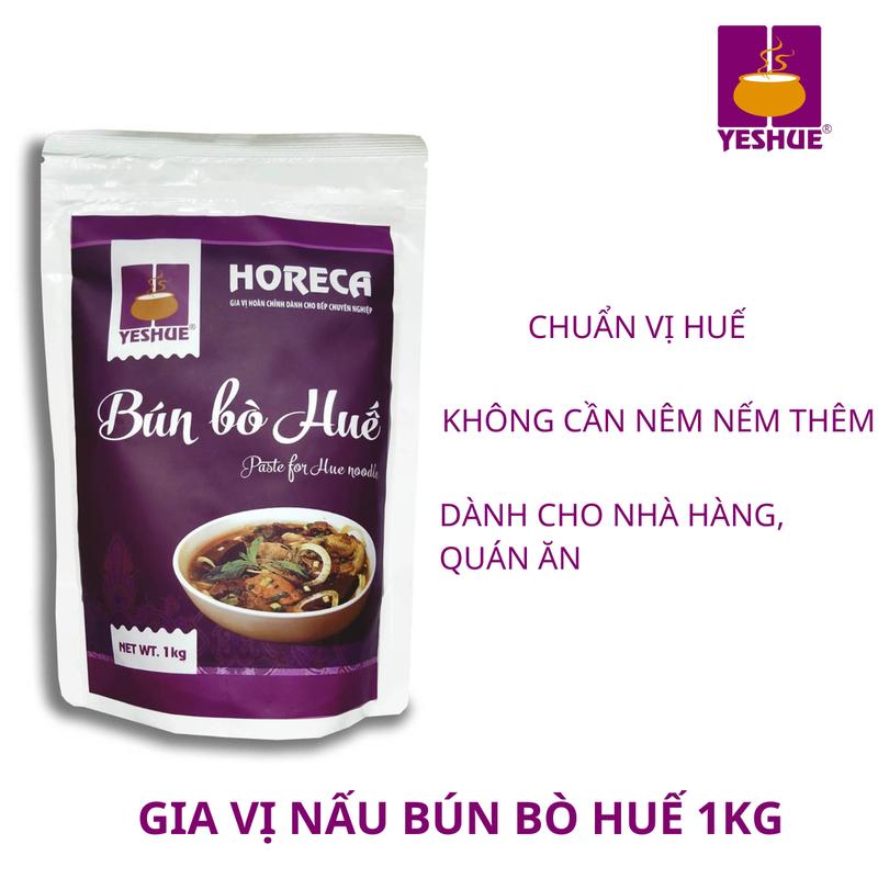 Gia vị hoàn chỉnh Bún bò Huế 1kg YesHue - Tiện dụng và tiết kiệm dành cho nhà hàng, quán ăn (HORECA)