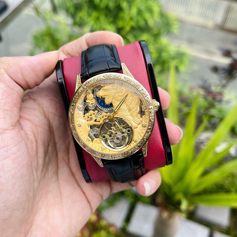  Đồng Hồ Cơ Automatic PB  Chúa Sơn Lâm  CX-6029G Limited  Watch Nam 