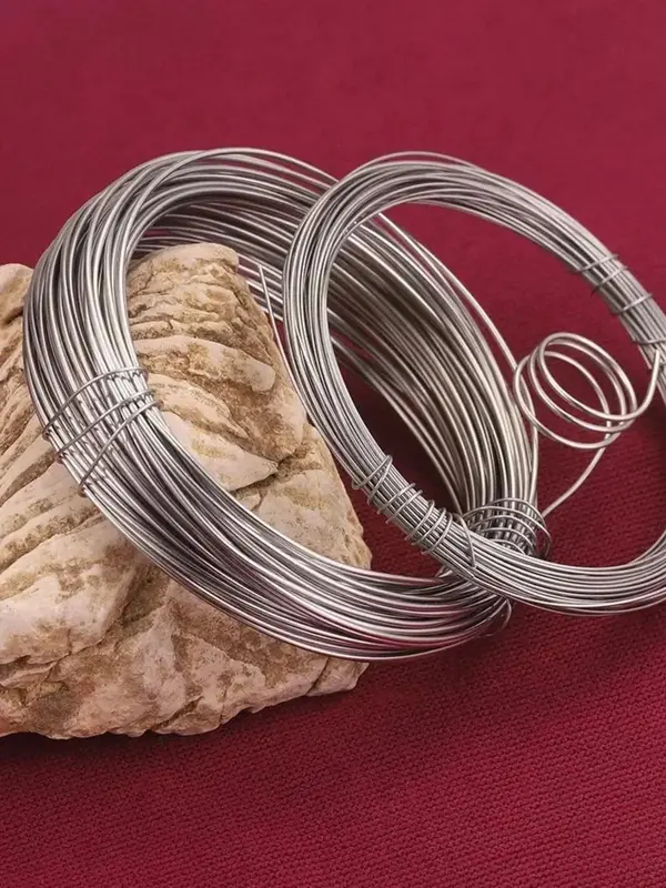 Stainless Steel Wire (10m/roll), 0.3-1mm Thickness Beads Wire for Jewelry Making, Jewelry DIY Accessories for Bracelet & Necklace & Earrings Making 0