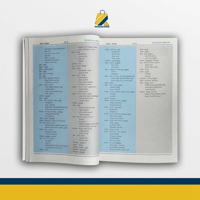 Buku Kamus - Pandai Kamus Bahasa Lampung Indonesia - Lampung  dan Lampung - Indonesia 4