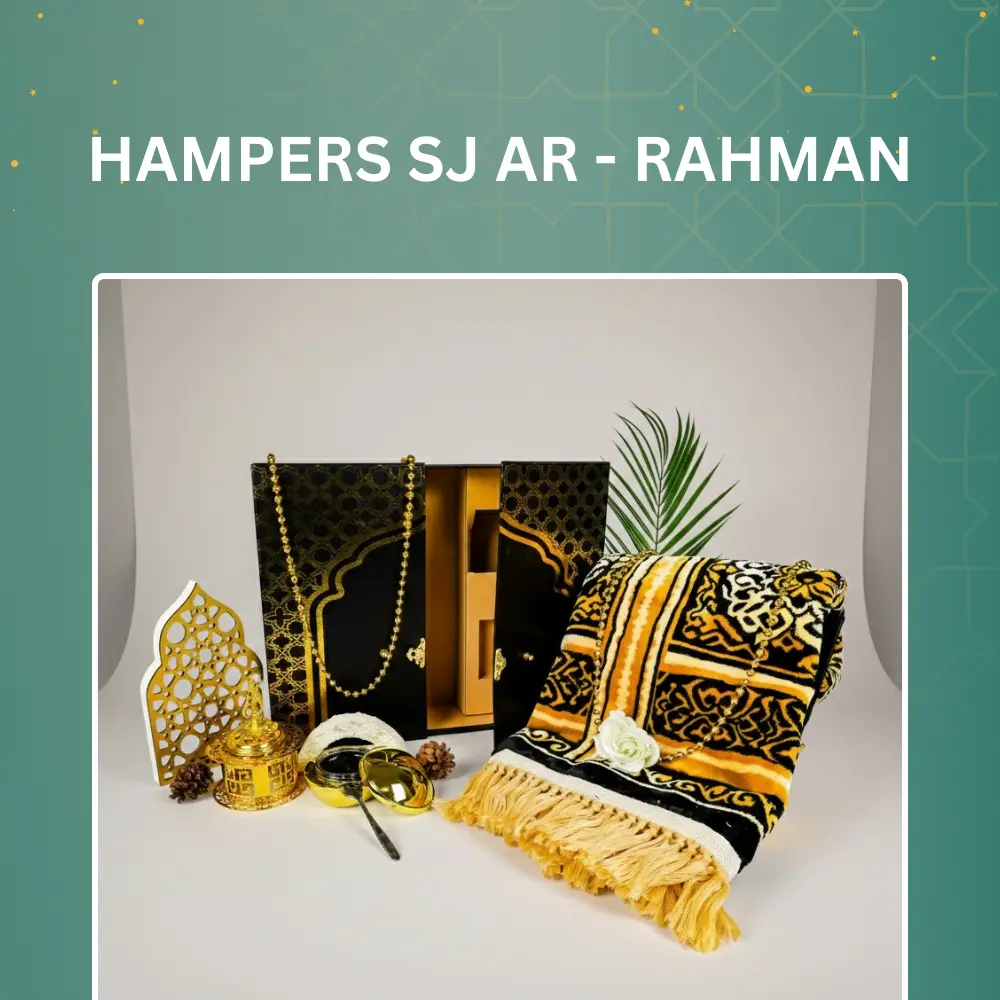 Hampers AR-RAHMAN Sajdah Luxury Bukhur Prafen Souvenir Hadiah Paket Lebaran Oleh-oleh Haji dan Umrah