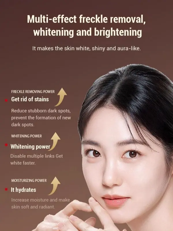 Sữa rửa mặt mờ nám tàn nhang - Whitening Cleanser trắng da AOFUXUE mờ nám, tàn nhang, da ko đều màu,... Skincare Cleansing kem  giam nam Women 4