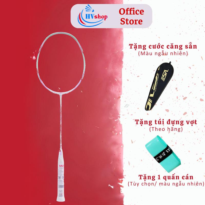 Vợt Cầu Lông VS Titan 5 - Tặng cước căng sẵn màu ngẫu nhiên, quấn cán, túi đựng vợt - HV SHOP Sport Cán Vợt Cacbon Thể Dục