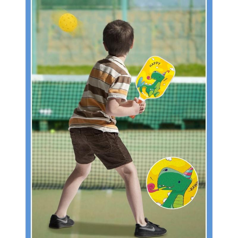 Product Introduction of New Lightweight Pickleball Paddle Honeycomb Core Professional Kid Racquet Set Colorful Fiber Glass Sports Accessories Gifts for Children 15