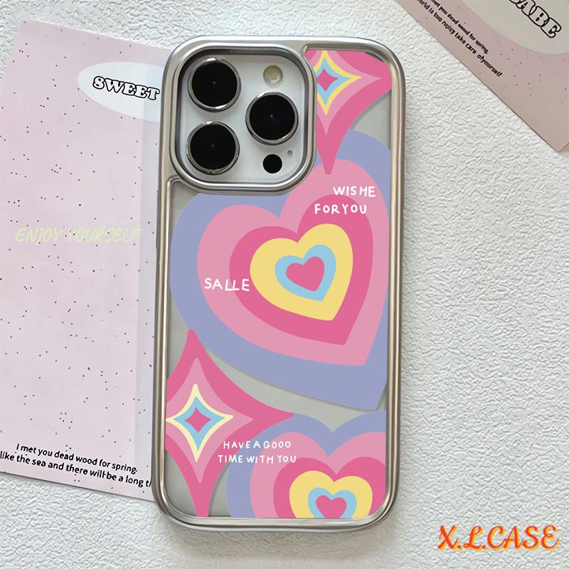Casing Lembut Pelapis Transparan Wajah Tersenyum Berwarna-warni Kompatibel Untuk iPhone XR 13 15 11 7Plus 11 13 15 12 14 Pro Max 7 X 8 Plus SE 2020 XS MAX Penutup Anti Guncangan 4