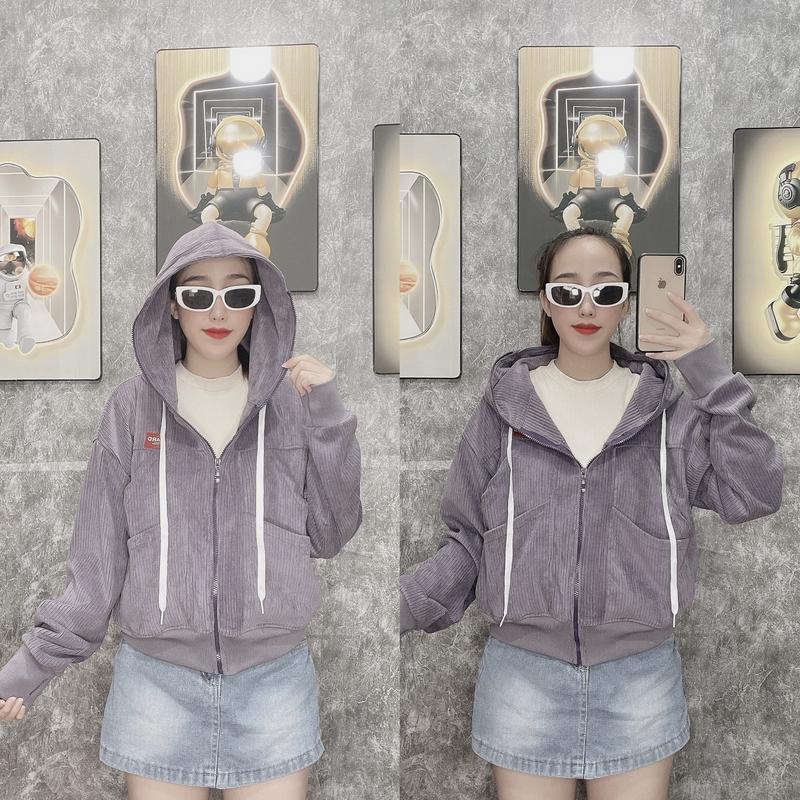 Product Introduction of ÁO KHOÁC NHUNG GÂN NỮ CAO CẤP 7 TÚI Jacket Women 4