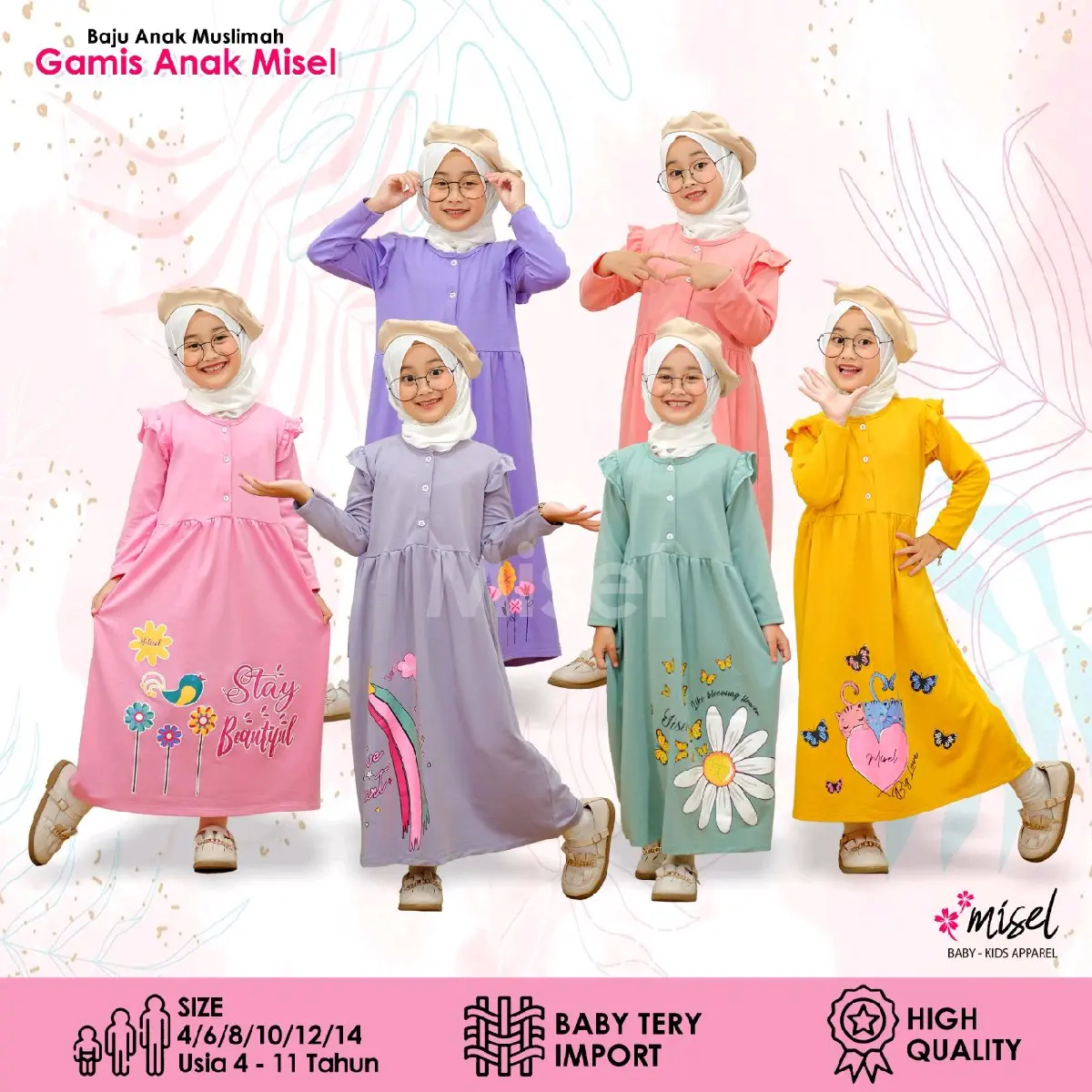 GAMIS ANAK MISEL Bunga