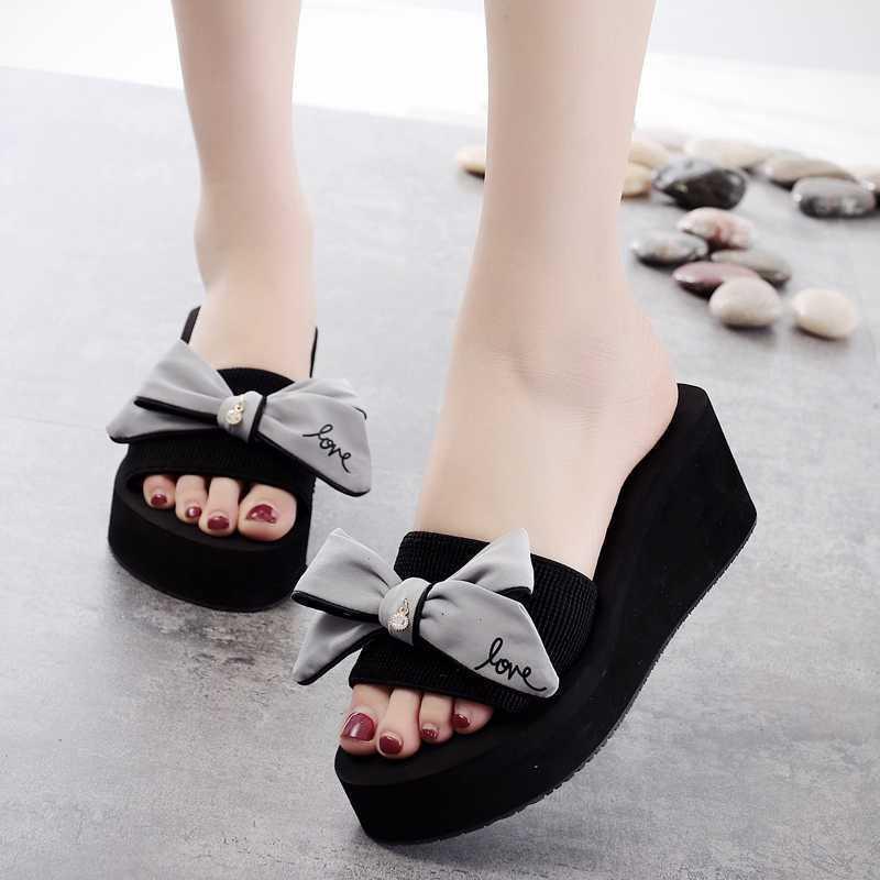 Dép Lê, Thời Trang Mùa Hè Cho Nữ, Đi Bên Ngoài, Đế Xuồng, Dép Cao Gót, Chống Trượt, Giày Đi Biển, Dép, Hàng Mới Về 2024 3