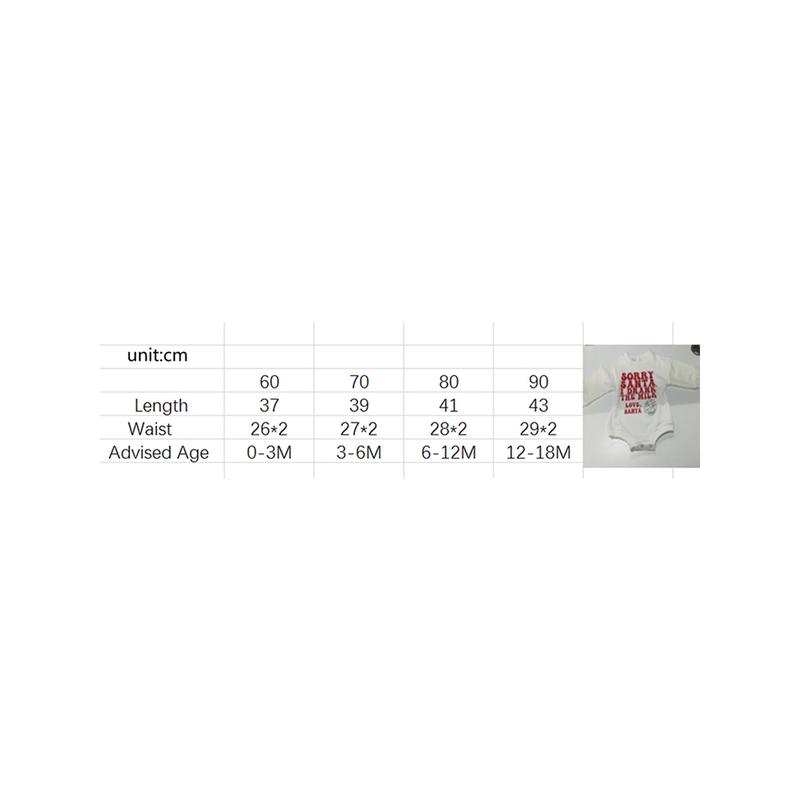 Product Introduction of Infant Baby Christmas Sweatshirt Jumpsuit Letter Print Round Neck Long Sleeve Romper Toddler Clothes 0