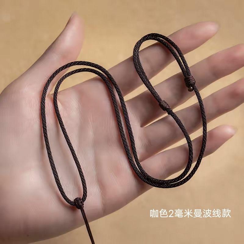 Product Introduction of Dây Đeo Buộc Mặt Dây Chuyền Ngọc Bích, Dây Vòng Cổ Màu Đen, Chất Liệu Chu Sa, Dệt Tay Cao Cấp, Dây Đeo Cổ Nam Và Nữ 12