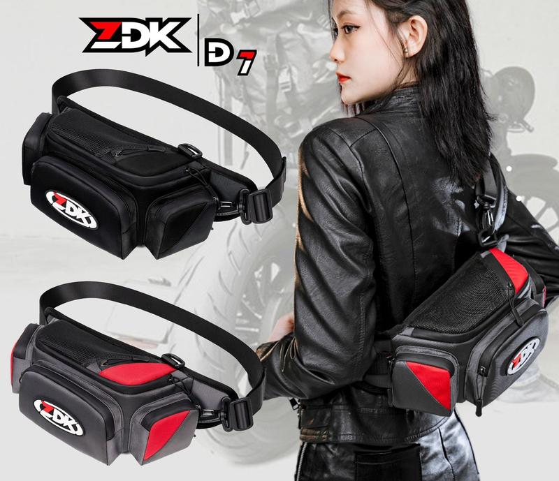 Túi đeo chéo, đeo hông ZDK D7, túi đeo thời trang đa năng phong cách motorbiker, hàng chuẩn form dày dặn Bag Túi Bao Tử