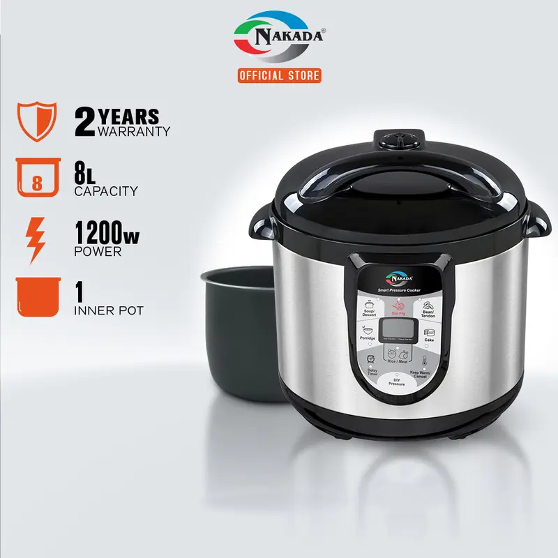 Primada Liter Dual Pots Pressure Cooker PC6030(1 NON STICK