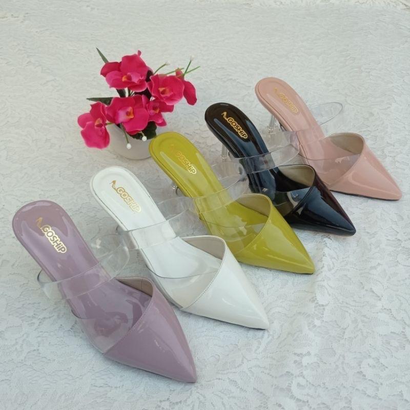 Sepatu Selop Heels Kaca 7 CM RD 43 2
