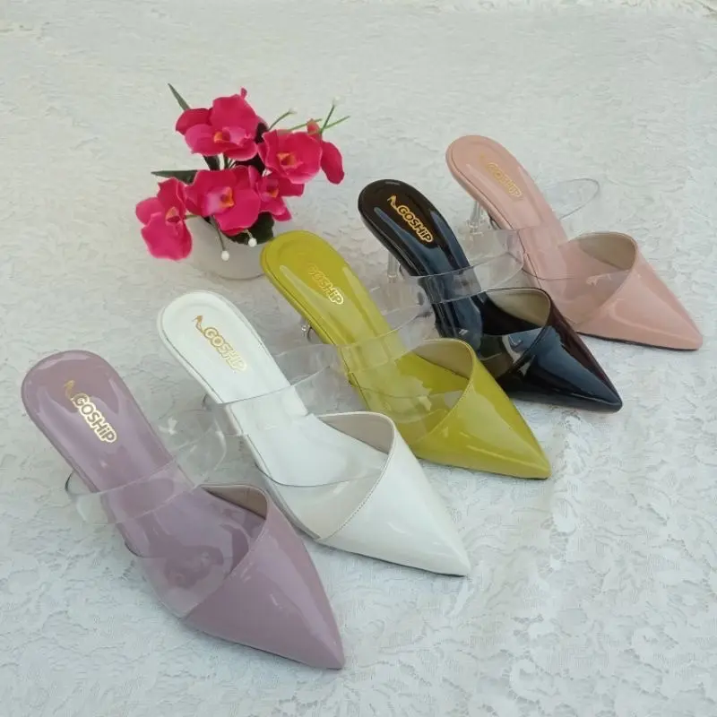 Sepatu Selop Heels Kaca 7 CM RD 43 2