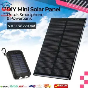 COD Taffware Solar Panel Mini Polycrystalline DIY Power Bank 5V 1.1W 220mA