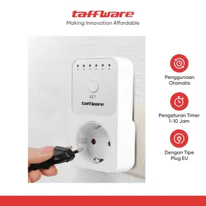 Taffware Stop Kontak Pengatur Waktu Digital Automatic Timer Switch - W03