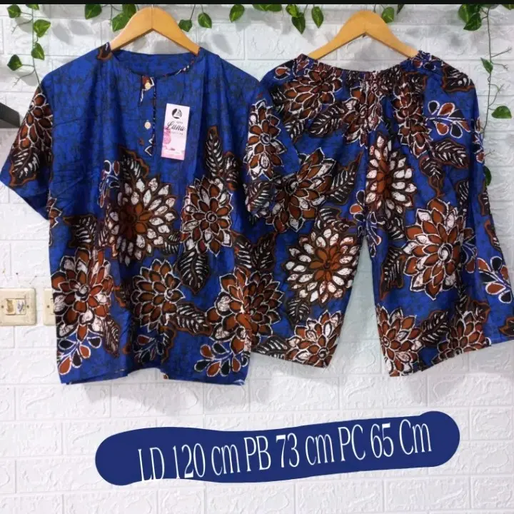 Setelan gogo jumbo celana pendek baby doll muat sampai 70 Kg LD 120 3