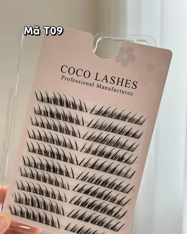 T09 - Mi Tự nối. MI rời makeup mi cụm siêu mảnh tự nhiên tặng kèm keo nhíp Trang Điểm Mỹ Phẩm Cosmetic Nữ 3