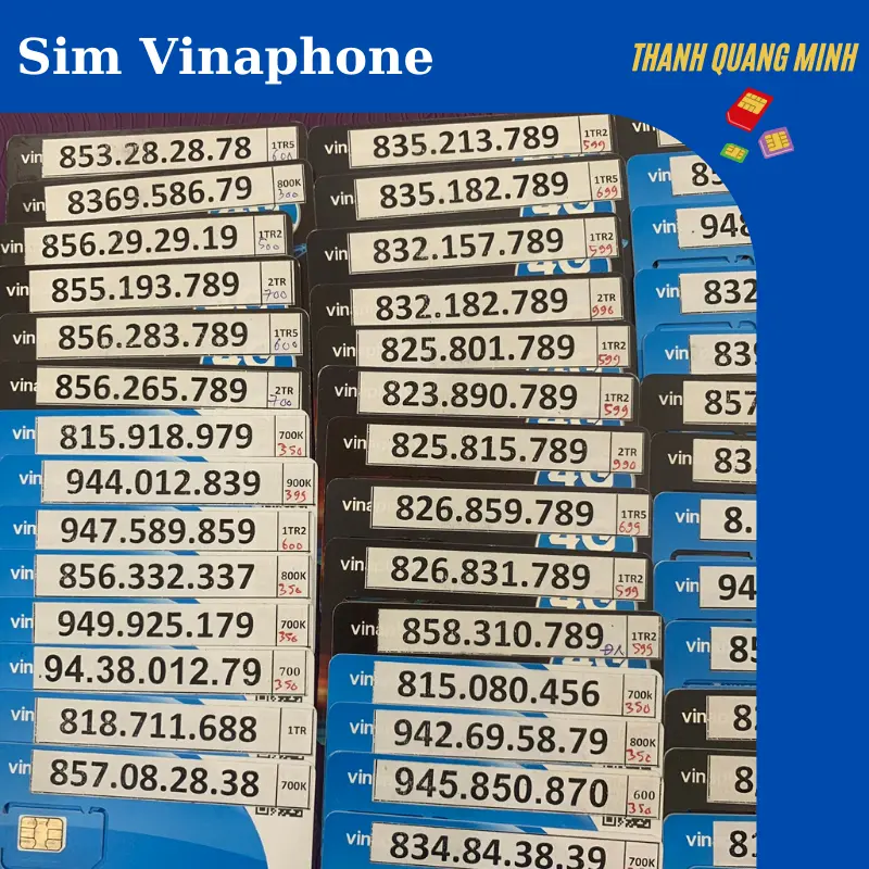 [số 7]Sim Vinaphone 4G,Sim số đẹp trả trước