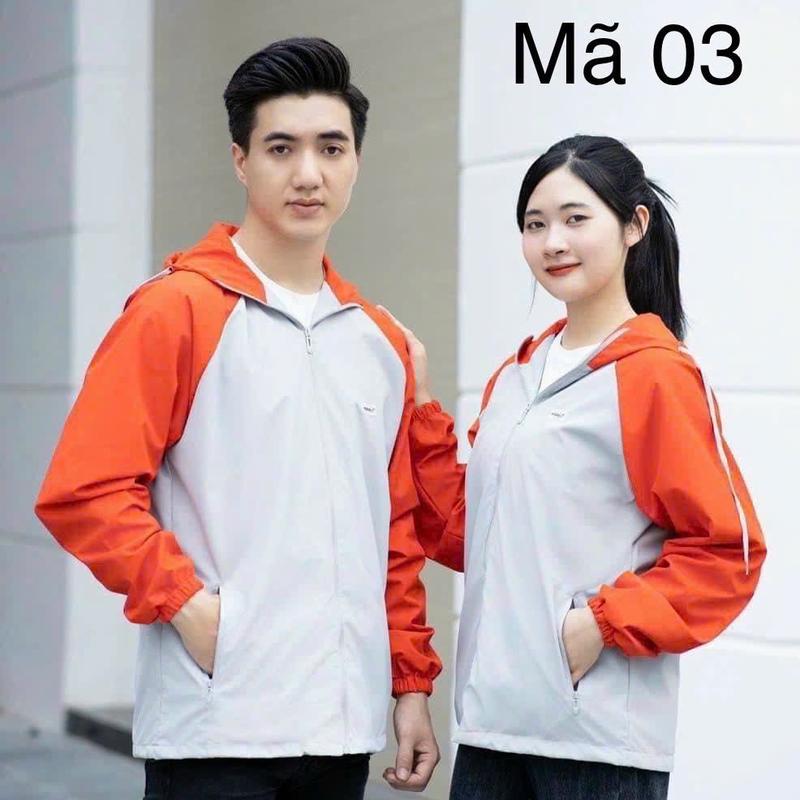 Áo gió phối màu Nam Nữ lót lưới aokhoac 3