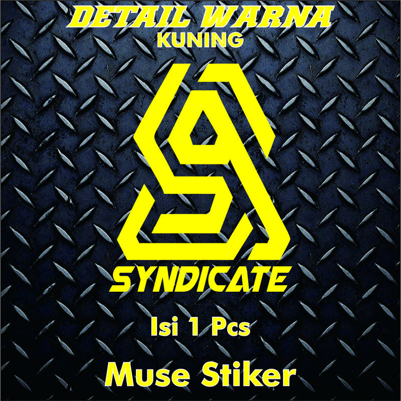 Stiker Logo Black Aerox Syndicate Aksesoris Motor Keren Sticker Cutting Bahan Anti Air Viral 7