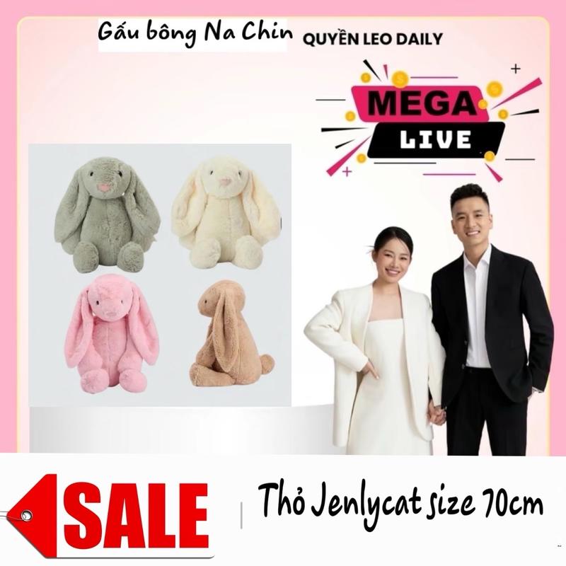 Thỏ Bông Jellycat Size 70cm , Hàng QC Cao Cấp, Chất Lông Mềm Mịn , Bảo hành 6 tháng , Làm quà Tặng , Trang Trí , Thú Nhồi Bông Đồ Chơi Thú Bông Toy Phát Nhạc Voi Phát Nhạc