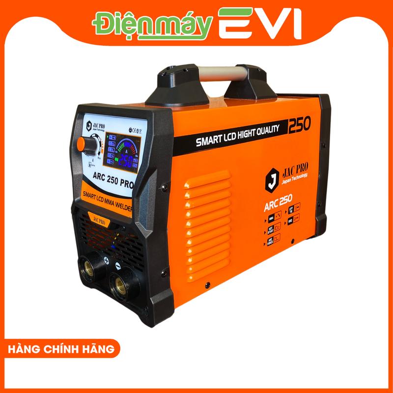Máy hàn que Jacpro ARC 250 Pro Hàn liên tục que hàn 3.2mm và 4.0mm. Công nghệ chống giật, chống dính que cực tốt