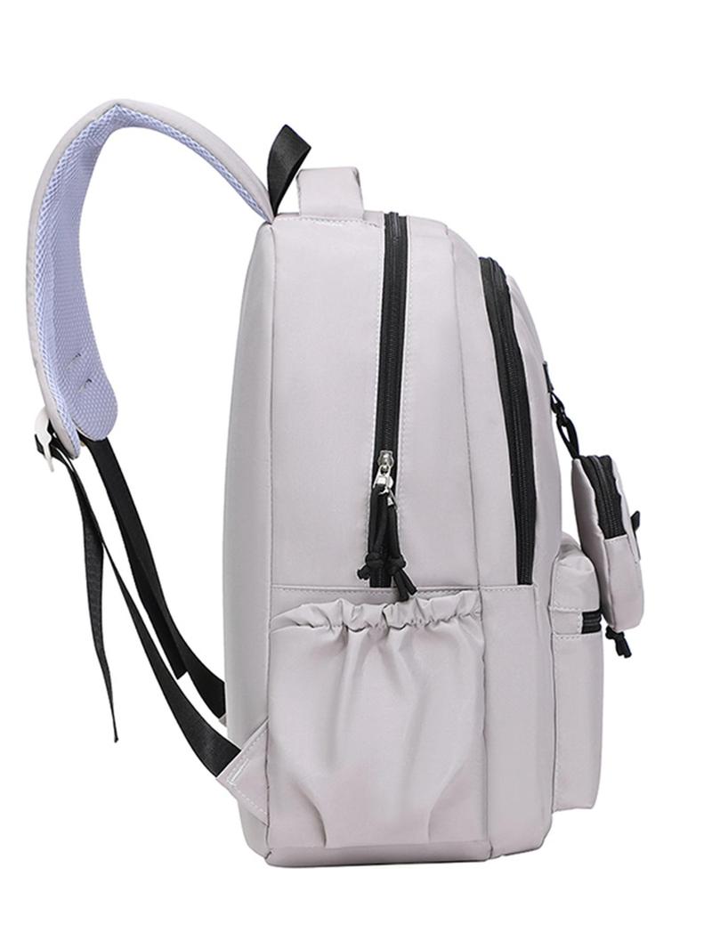 Product Introduction of Fashion Cartoon Pattern Backpack with Coin Purse, Casual Large Capacity Student School Bag, Travel Backpack for Women & Men 4
