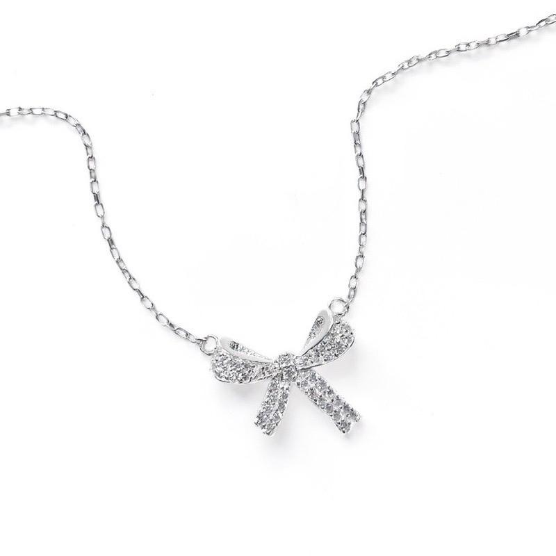 Dây chuyền nơ Bạc ta , dây chuyền nữ Bạc ta - Vàng Bạc Khải Khải