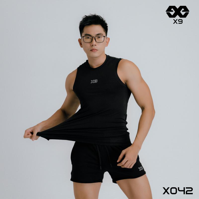 Áo Tanktop Nam Trơn SlimFit Ôm Body Tập Gym Thể Thao Poly Thun Lạnh Ba Lỗ 4 Chiều - X9 Sportswear - X042 Yoga