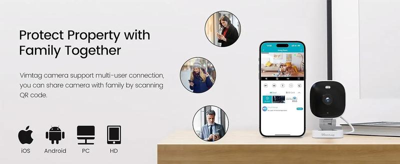 Product Introduction of VIMTAG Outdoor Mini Camera WiFi 4MP Waterproof Color Night Vision 2-Way Audio AI Detect Security Cam IP Surveillance with Alexa 30