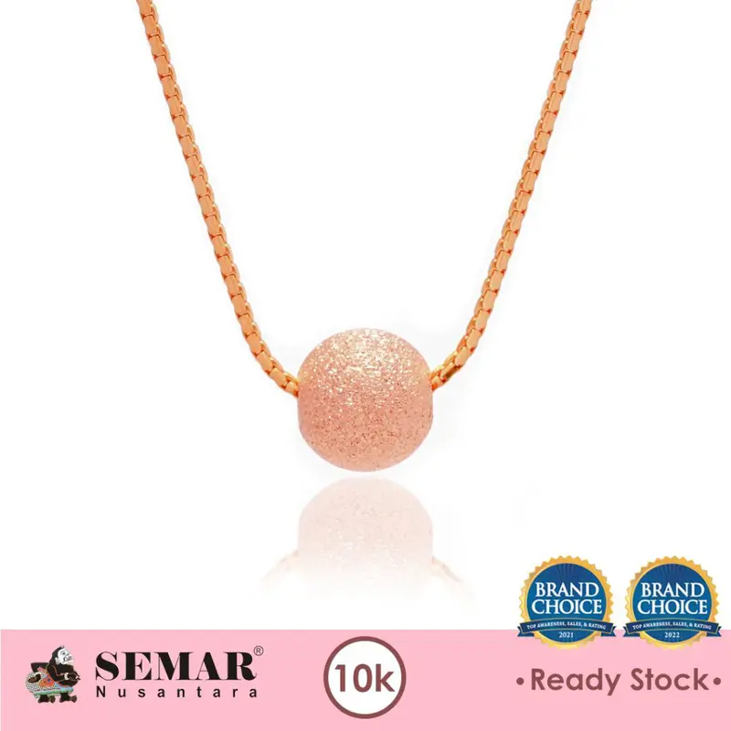 Kalung Emas Santa Variasi Bola Gliter Gold 10K Semar Nusantara 1