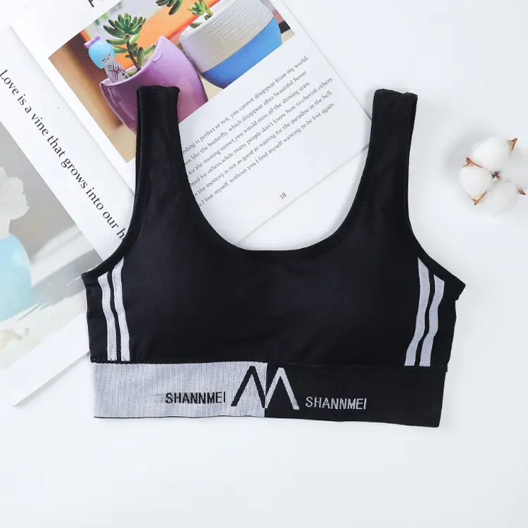 BRA542 Bra Wanita Sport Pakaian Wanita Bra Tanpa Kawat Busa Push Up Bh 5