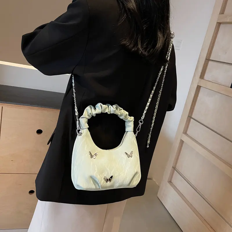 Túi cầm tay quai xách đeo chéo quai nhúm da nhung tặng charm mây dễ thương tiểu thư Hiếu Túi Store 587 Bag Nữ Chữ Nhật 3