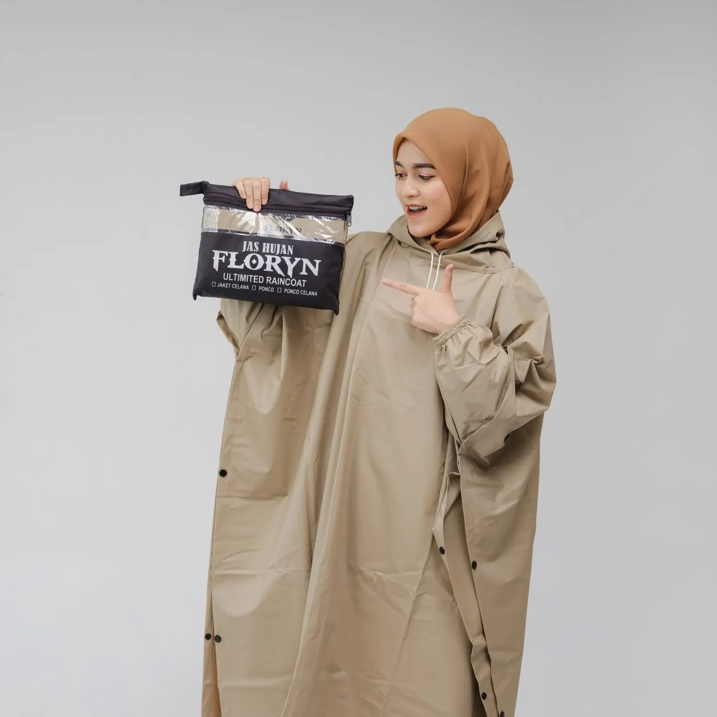 JAS HUJAN PONCO SAJA Kelelawar, RAINCOAT Terbaik Pria Wanita BY Floryn Anti Rembes TEBAL