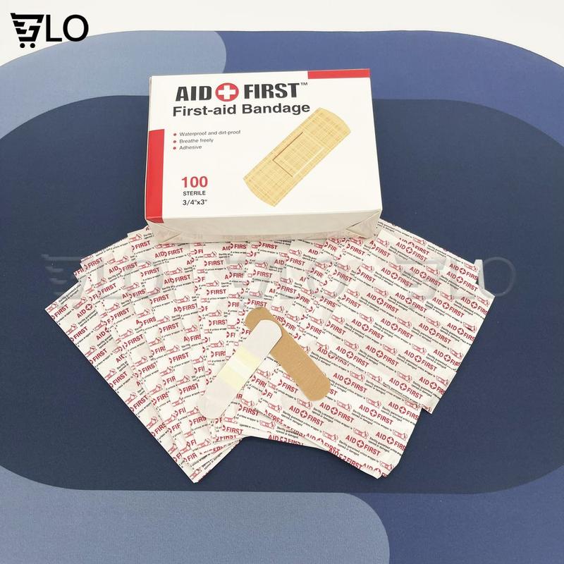 Hộp Băng Keo Cá Nhân 100 Miếng Urgo Aid First, Gạc Vết Thương, An Toàn Tiện Dụng Cho Gia Đình Và Các Cơ Sở Y Tế