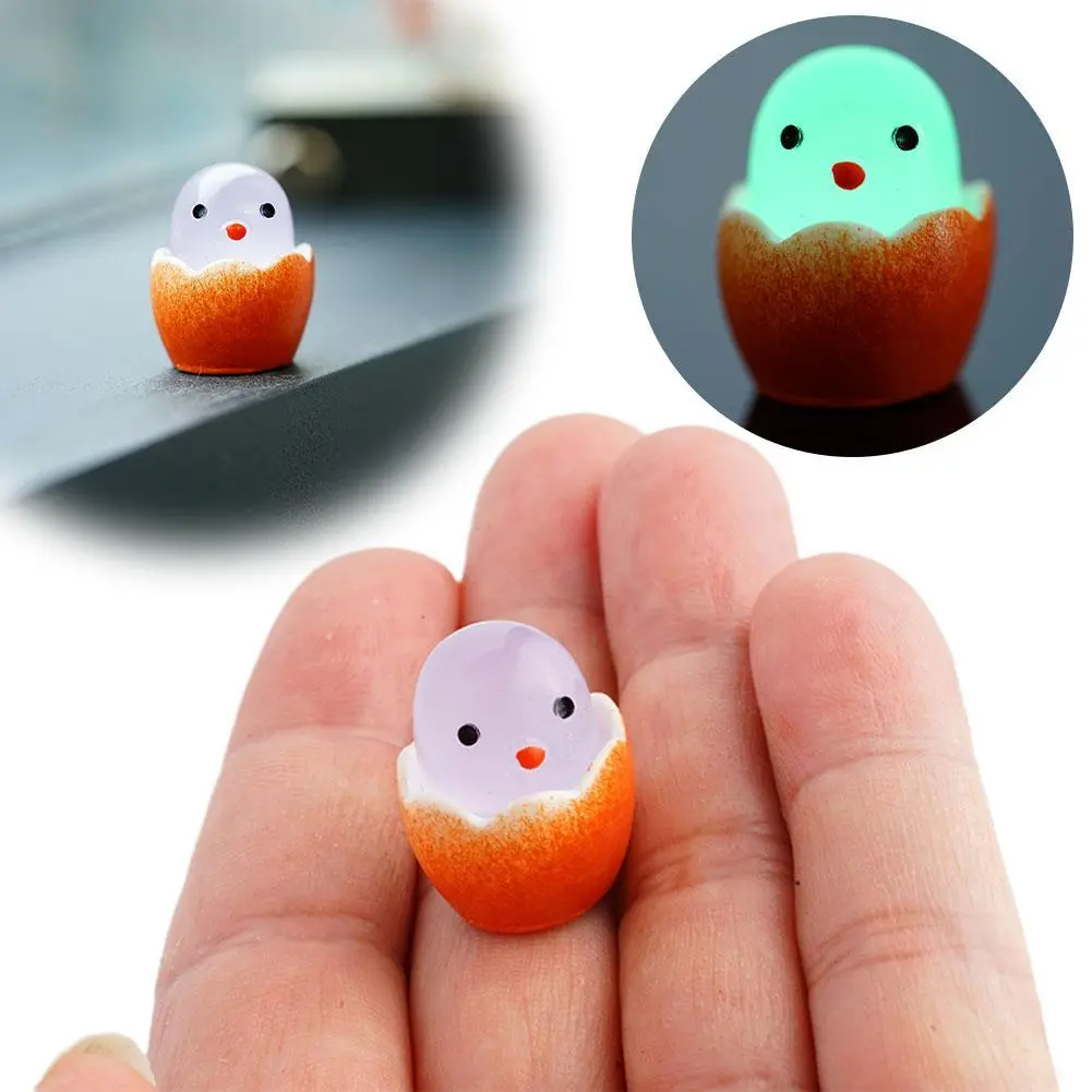 1pcs/5pcs/10pcs Shelled Egg Baby Luminous Pendant Micro Decoration Landscape Luminous F5I3