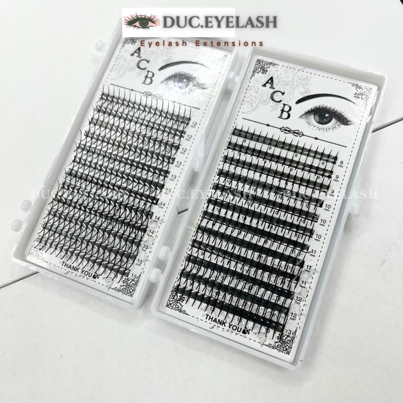 Mi trụ thẳng dày 0.07 / cong C-CC-D / mi trụ katun sẵn chập 4 sợi / Đức Eyelash Women Nữ Trang Điểm Cosmetic Mỹ Phẩm mi  katun