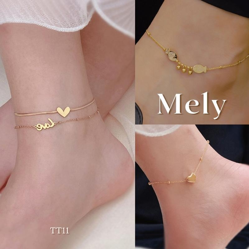 [KHÔNG ĐEN GỈ] Lắc chân nữ thép titan cao cấp Women