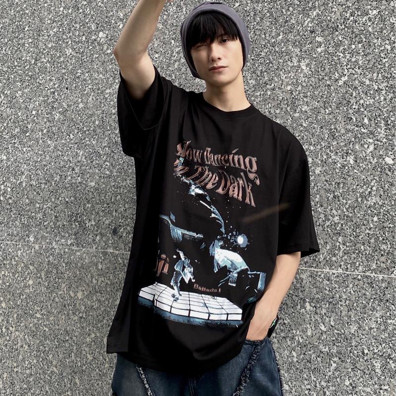 Áo Thun 4ART JOJI Slow Dancing In The Dark Tee Local Brand Unisex Cổ Tròn Đen 1